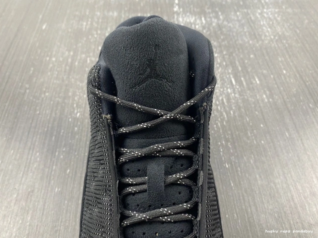 Rep Husky Air Black Retro Jordan Cat 13 414571-011 0820